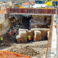 Vestiges des anciens jardins de Caligula mis au jour à Rome